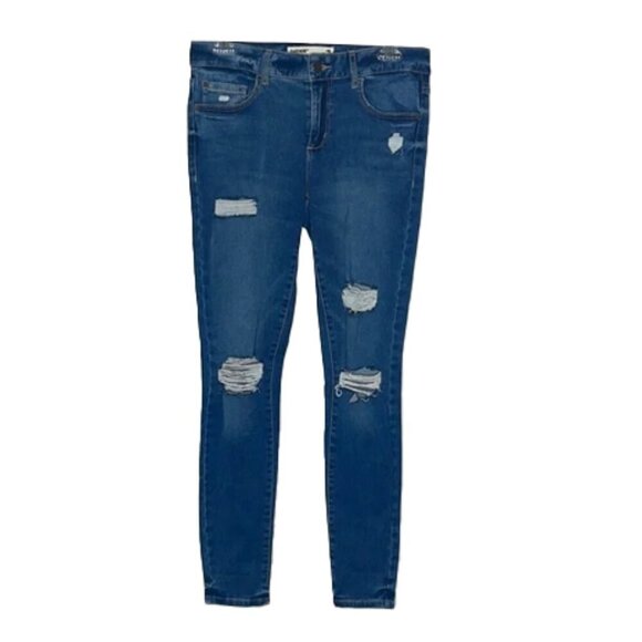 ❤️ GARAGE Distressed Blue Women's Jeans Size 7 - Picture 1 of 5